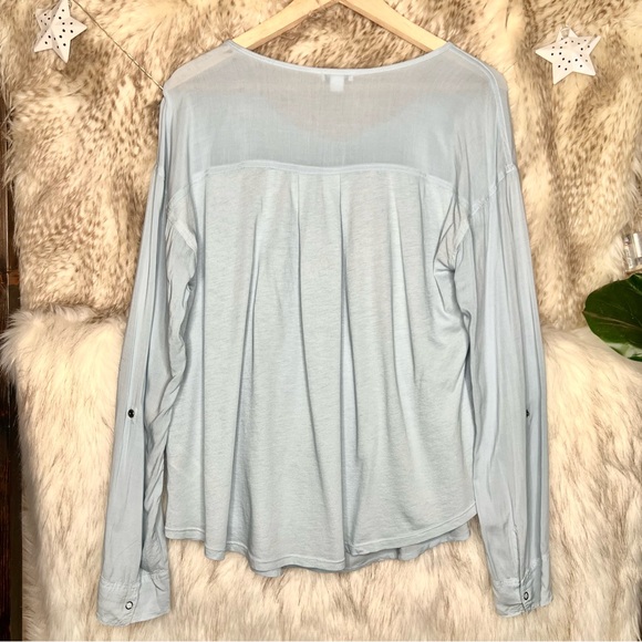 Splendid Rayon Voile Henley Shirt - Picture 5 of 5